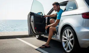 Auto fahren Flip-Flops