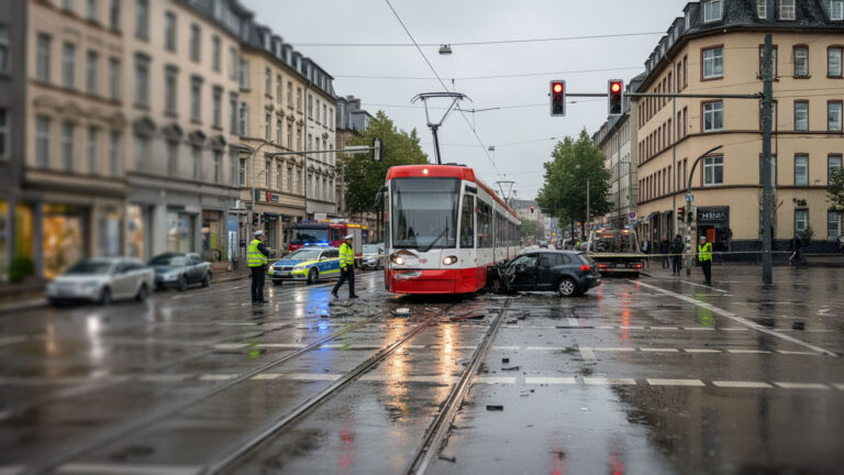 Unfall mit Straßenbahn